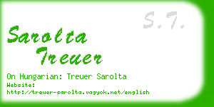 sarolta treuer business card